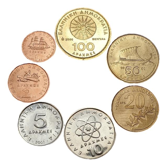 Greece - Set Drachmas 2000, UNC