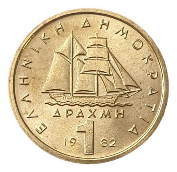 Greece - 1 Drachma 1982, UNC