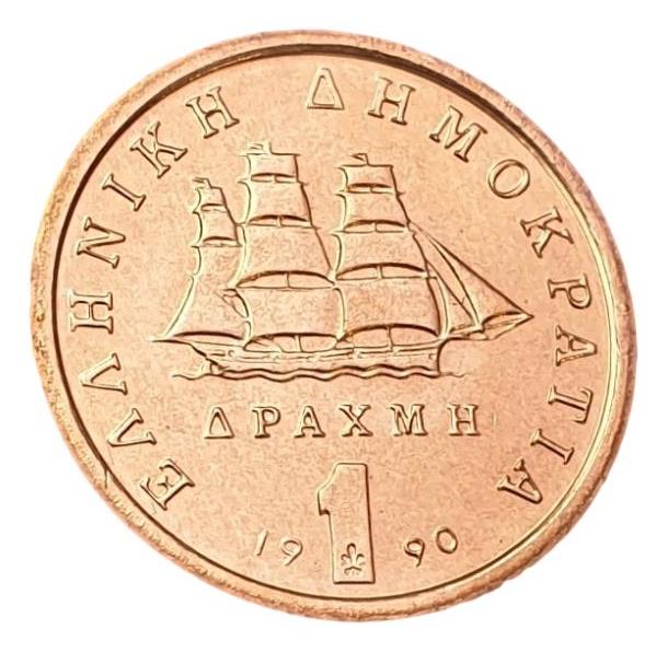 Greece - 1 Drachma 1990, UNC