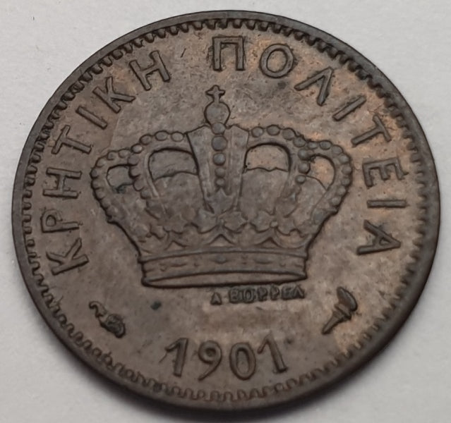 Greece - 1 Lepton 1901A, Crete