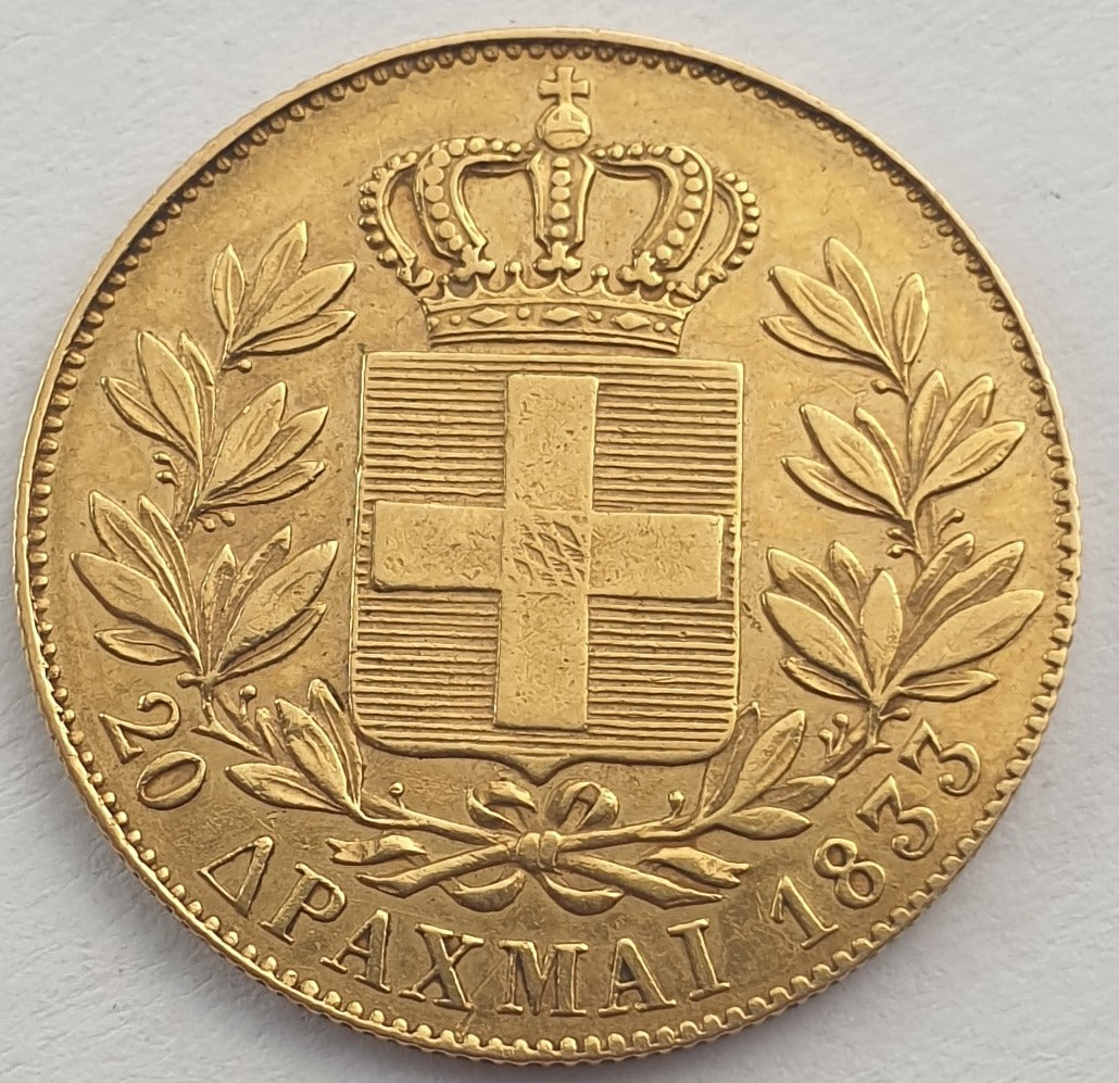 Greece - 20 Drachmai 1833, Otto