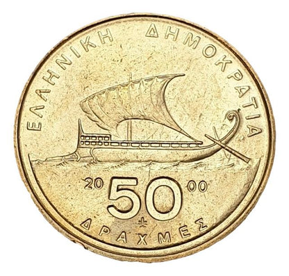 Greece - 50 Drachmas 2000, UNC