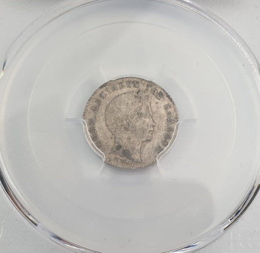 Greece - Quarter Drachma 1833 (AU 55), KM-18, Othon, Silver