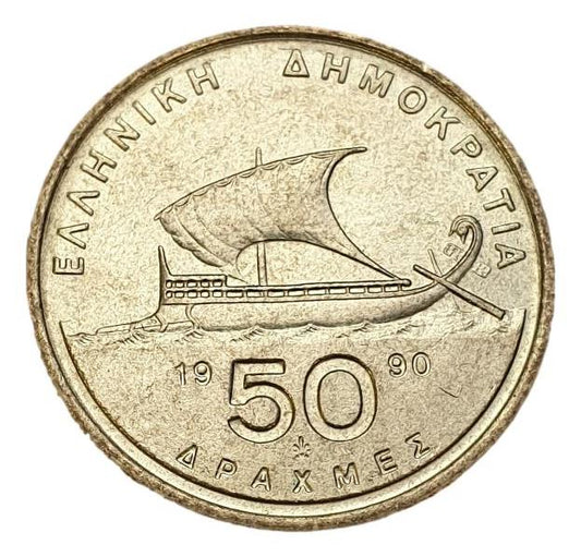 Greece - 50 Drachmas 1990, UNC