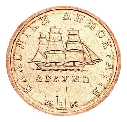Greece - 1 Drachma 2000, UNC