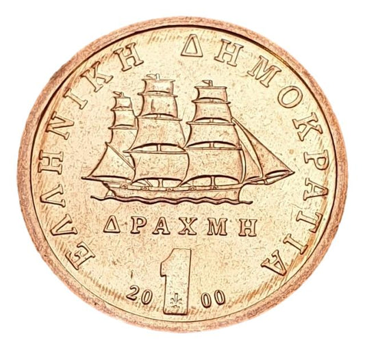 Greece - 1 Drachma 2000, UNC
