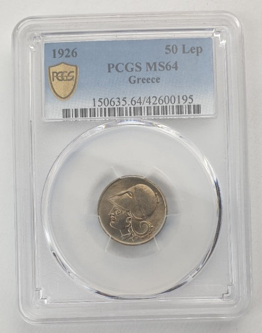 Greece - 50 lepta 1926 (MS 64)
