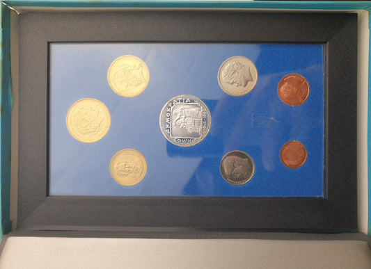 Greece - Set of 8 coins 1992, with certificate, PROOF